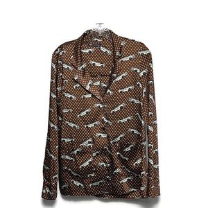 Zara Antique Car Blouse